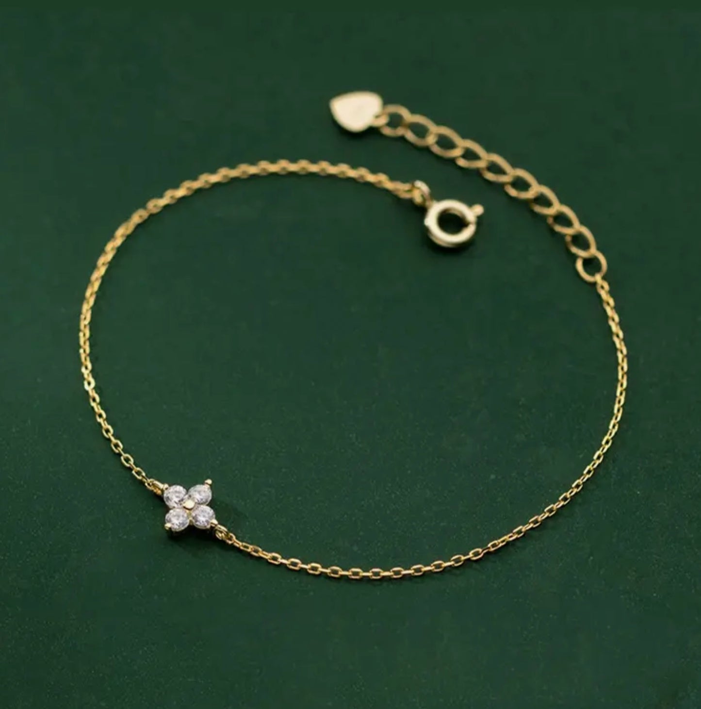 Kleeblatt Armband Gold