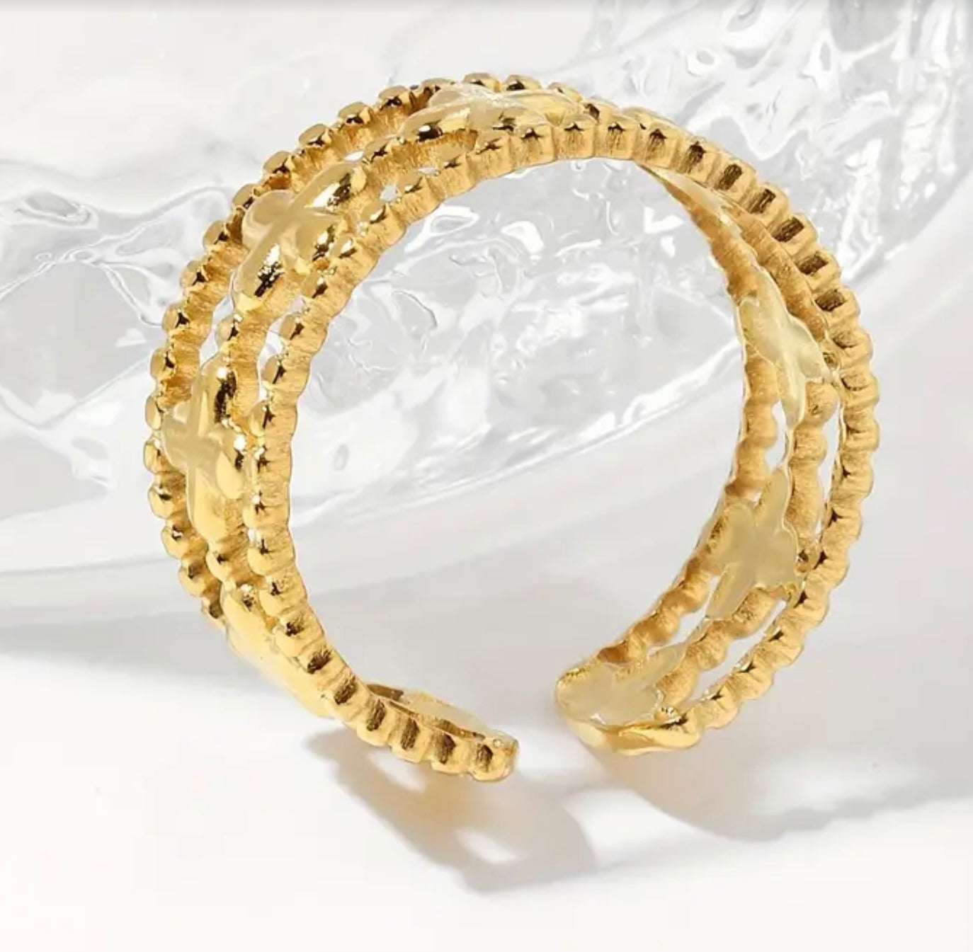 Doppelkleeblatt Ring