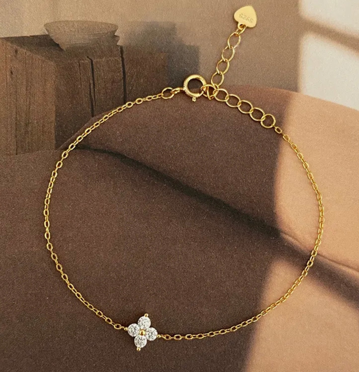 Kleeblatt Armband Gold