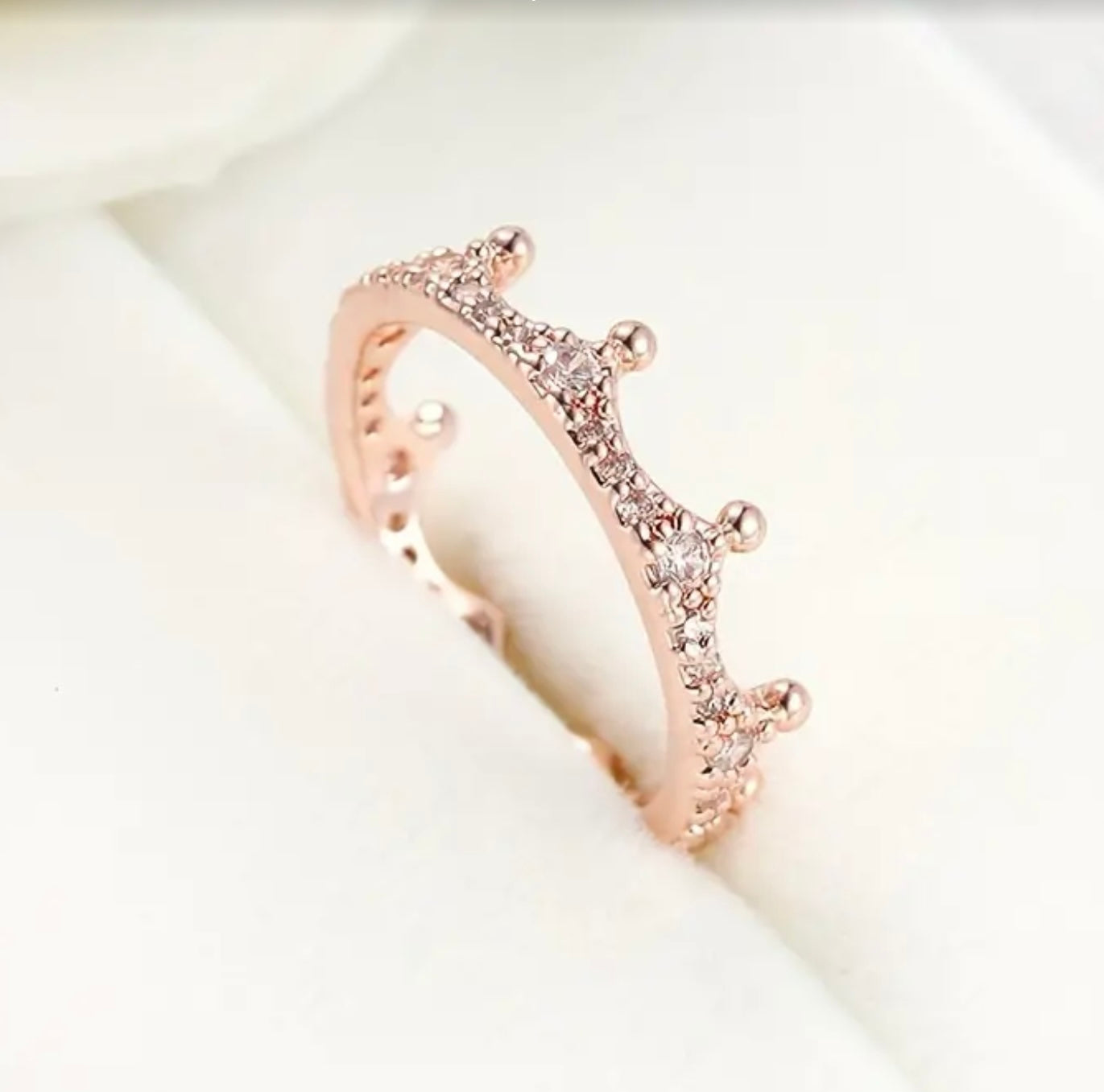 Kronenring Rosegold