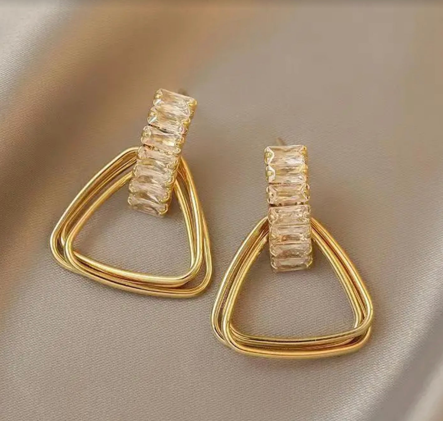 Triangel Ohrringe Gold