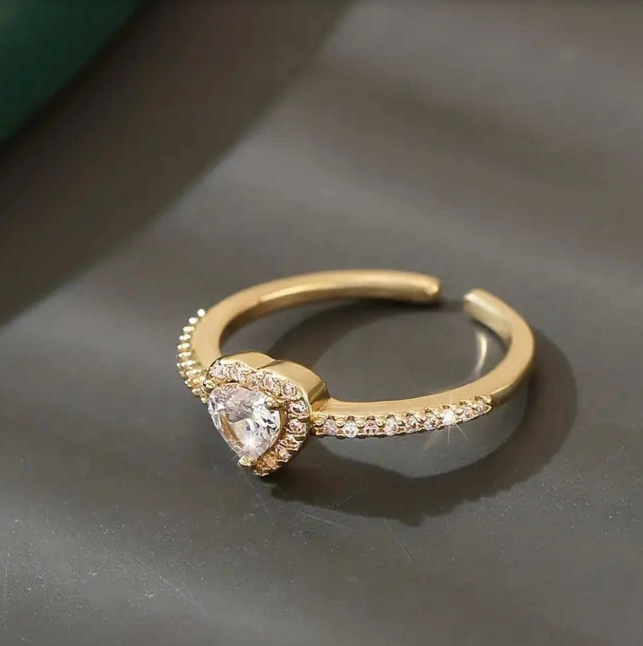 Strassherzen Ring