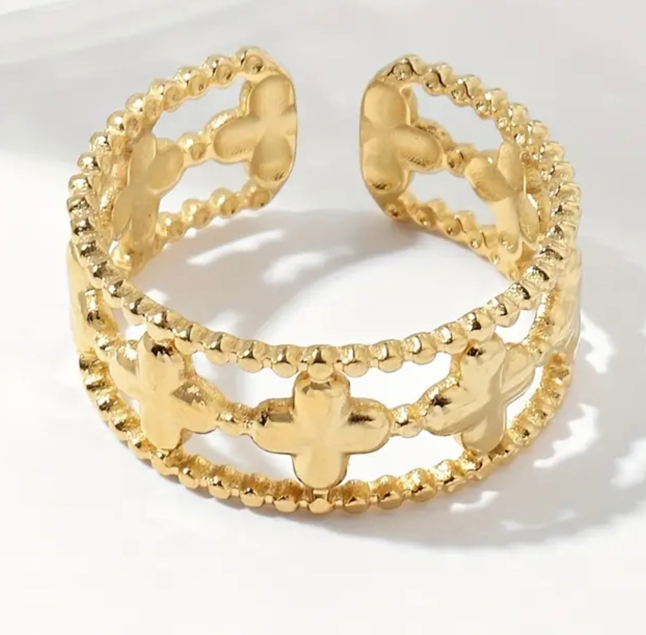 Doppelkleeblatt Ring