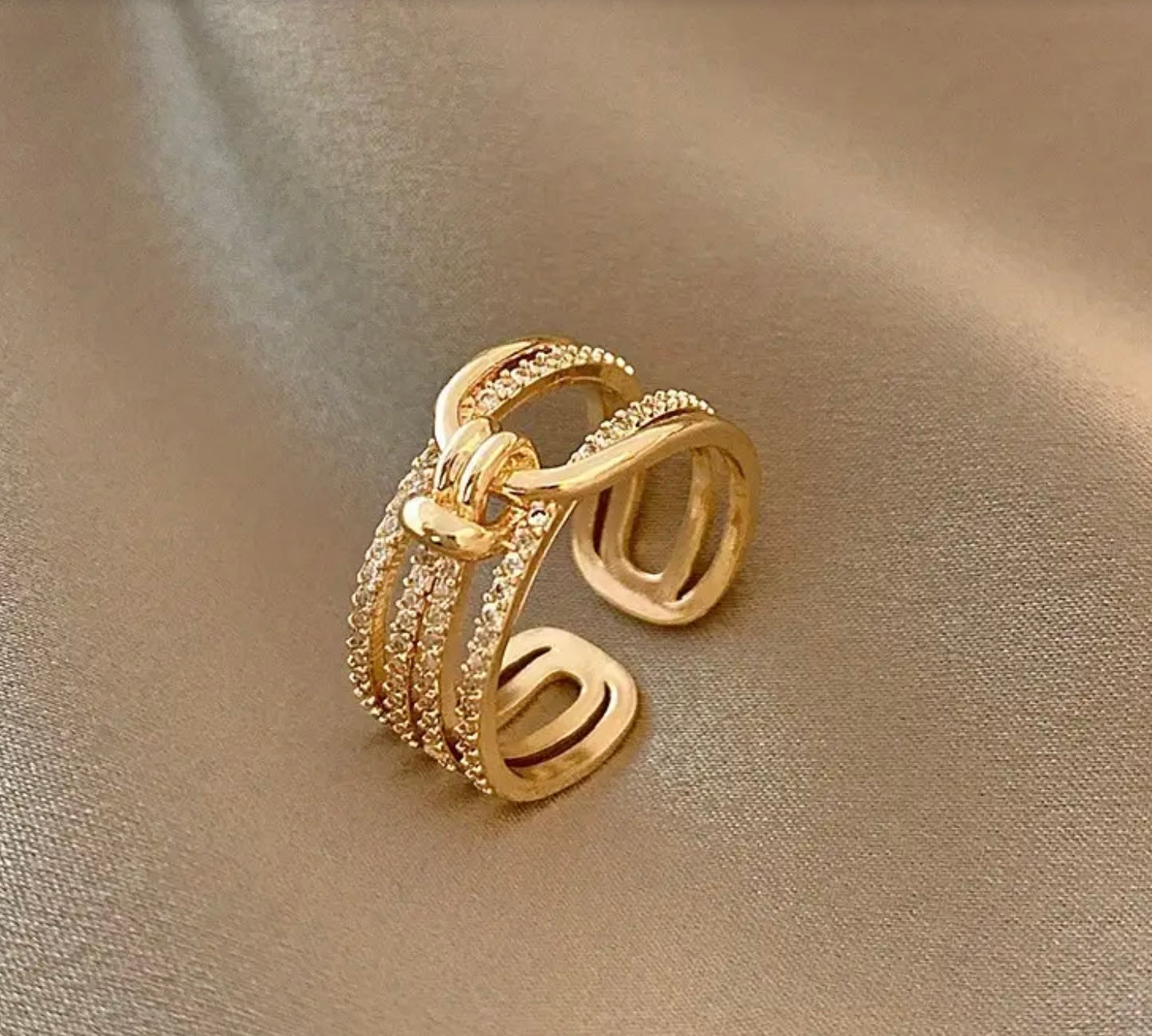 Knoten Ring Gold