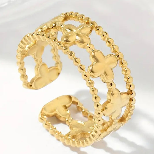 Doppelkleeblatt Ring