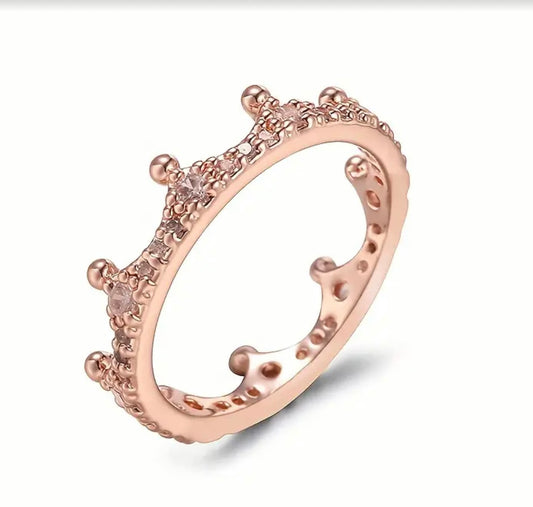 Kronenring Rosegold